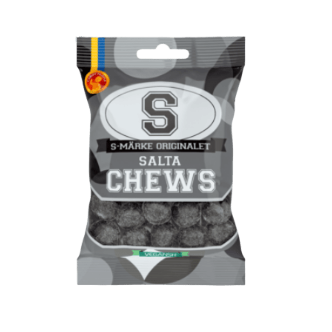 Pack of Salta Chews with visible branding on a transparent background
