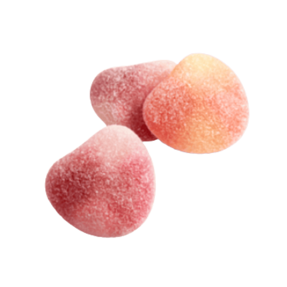 Swedish Candy Peaches Melba is shown on the picture