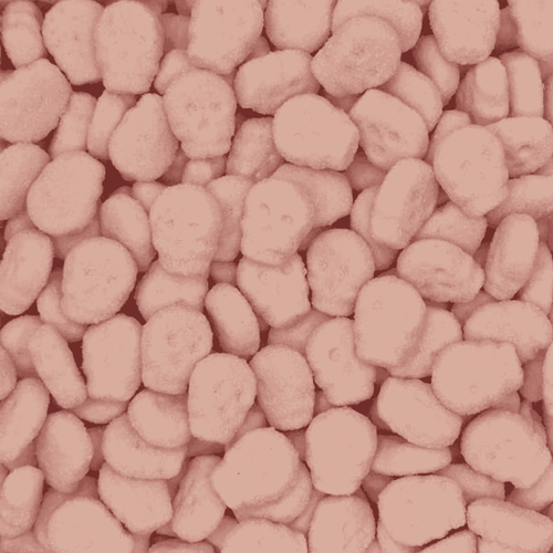 Strawberry Foam Skulls