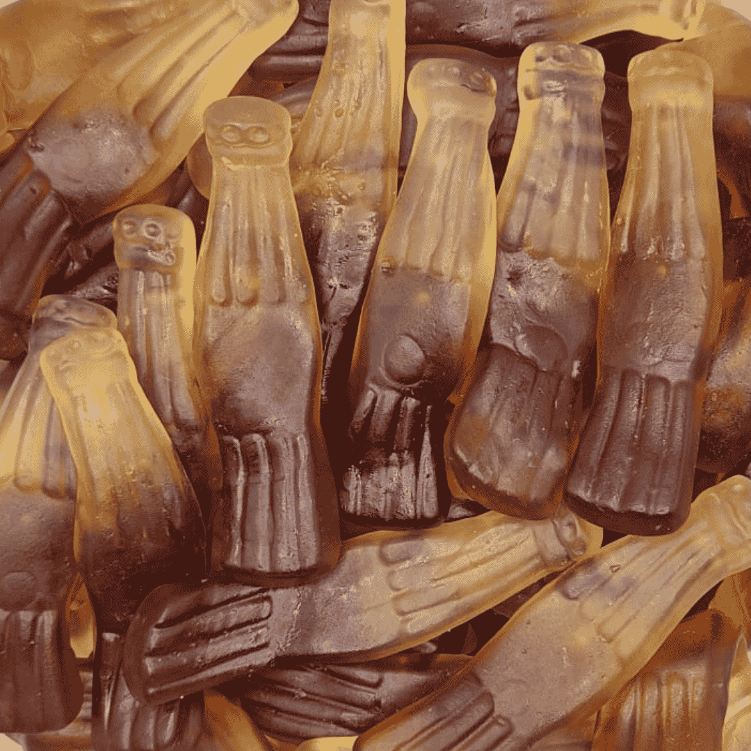 Giant cola bottles