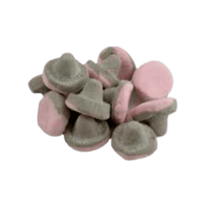 Raspberry Licorice Foam Mushrooms